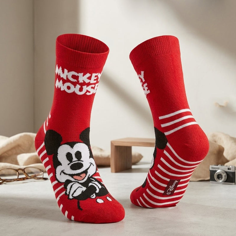 CLASSIC MICKEY RED CREW SOCKS