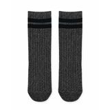 MIDNIGHT STRIPE SHIMMER CREW SOCKS