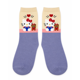 HELLO KITTY TEDDY LOVE CREW SOCKS