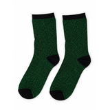 EMERALD SHIMMER CREW SOCKS