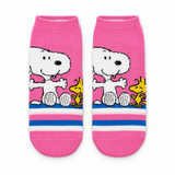 SNOOPY & WOODSTOCK PINK ANKLE SOCKS
