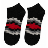 URBAN BRUSHSTROKE BLACK ANKLE SOCKS