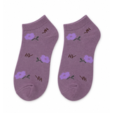 LAVENDER BLOOM ANKLE SOCKS