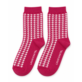 BERRY HOUNDSTOOTH STATEMENT CREW SOCKS