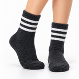 MIDNIGHT VARSITY STRIPE COZY WARM SOCKS