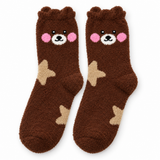 COCOA BEAR HUG COZY WARM SOCKS