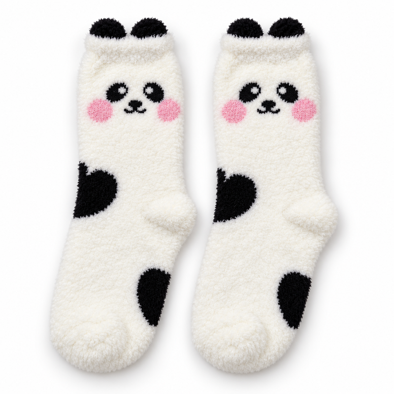 PANDA CUDDLES COZY WARM SOCKS