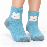 BLUE BUNNY SNUGGLES COZY WARM SOCKS