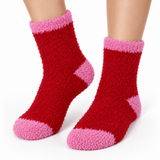 CANDY POP RED & PINK COZY WARM SOCKS