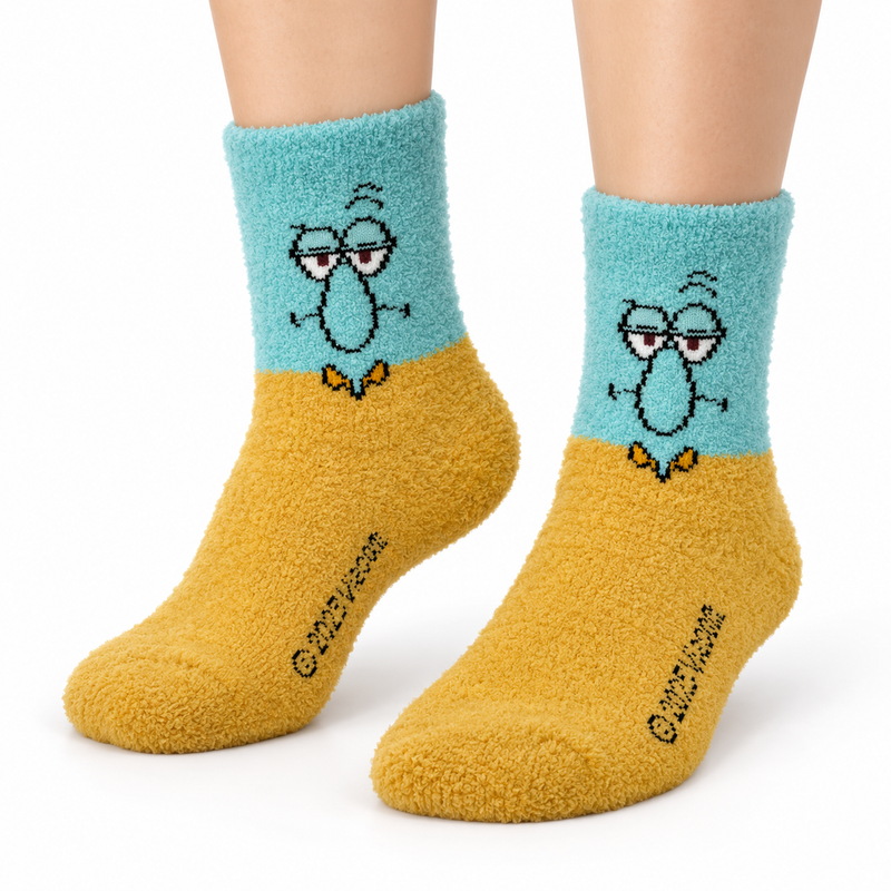 SQUIDWARD COZY WARM SOCKS