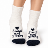 SMALL & STRONG WHITE COZY WARM SOCKS