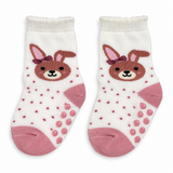 SWEET BUNNY PINK POLKA DOT ANTI SLIP SOCKS (6-24 MONTHS)