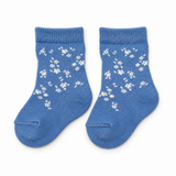 SKY BLUE DITSY FLORAL SOCKS (6-24 MONTHS)