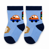 LITTLE TRAFFIC DRIVER BLUE KIDS SOCKS (2-4 Years)