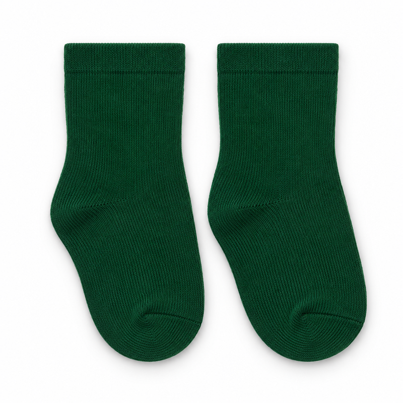 FOREST GREEN EVERYDAY KIDS SOCKS (5-10 YEARS)