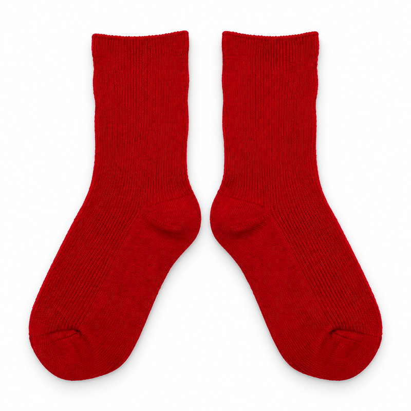 EVERYDAY BRIGHT RED KIDS SOCKS (2-4 Years)