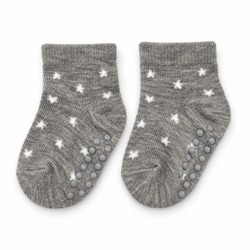 LITTLE STARS BABY GRIP SOCKS (0-6 MONTHS)