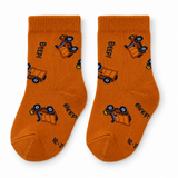 LITTLE BUILDER ORANGE CONSTRUCTION SOCKS (6-24 MONTHS)