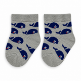 OCEAN FRIENDS WHALE BABY SOCKS (0-6 MONTHS)