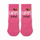 EARTH’S FRIEND PINK BEE SOCKS (6-24 MONTHS)