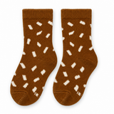 TOFFEE SPRINKLE BROWN SOCKS (6-24 MONTHS)
