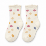 PASTEL POLKA DOT CREAM SOCKS (6-24 MONTHS)
