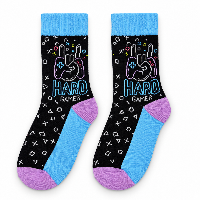 GAME ON HARD GAMER KIDS SOCKS (5-10 YEARS)