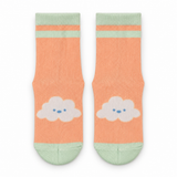 PEACH HAPPY CLOUD KIDS SOCKS (2-4 Years)