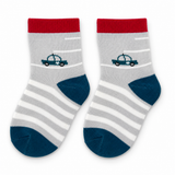 LITTLE RACER GREY CAR KIDS SOCKS (2-4 Years)