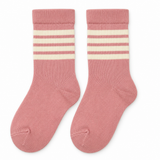 BLUSH PINK CLASSIC STRIPE KIDS SOCKS (2-4 Years)