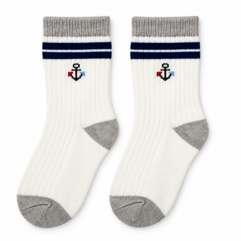 LITTLE SAILOR ANCHOR KIDS SOCKS (2-4 Years)