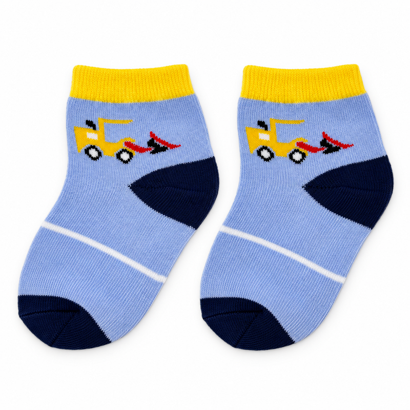 LITTLE BUILDER TRUCK KIDS SOCKS (2-4 Years)