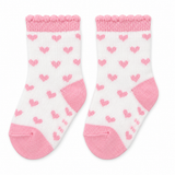 TINY LOVE HEART BABY GRIP SOCKS (0-6 MONTHS)