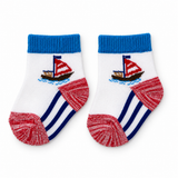 LITTLE SAILBOAT BABY SOCKS (0-6 MONTHS)