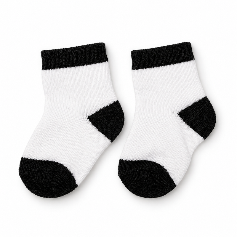 CLASSIC MONO BABY SOCKS (0-6 MONTHS)