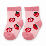 STRAWBERRY SWEETHEART PINK BABY SOCKS (0–6 MONTHS)