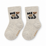 ME AND DAD TEDDY SOCKS (6-24 MONTHS)