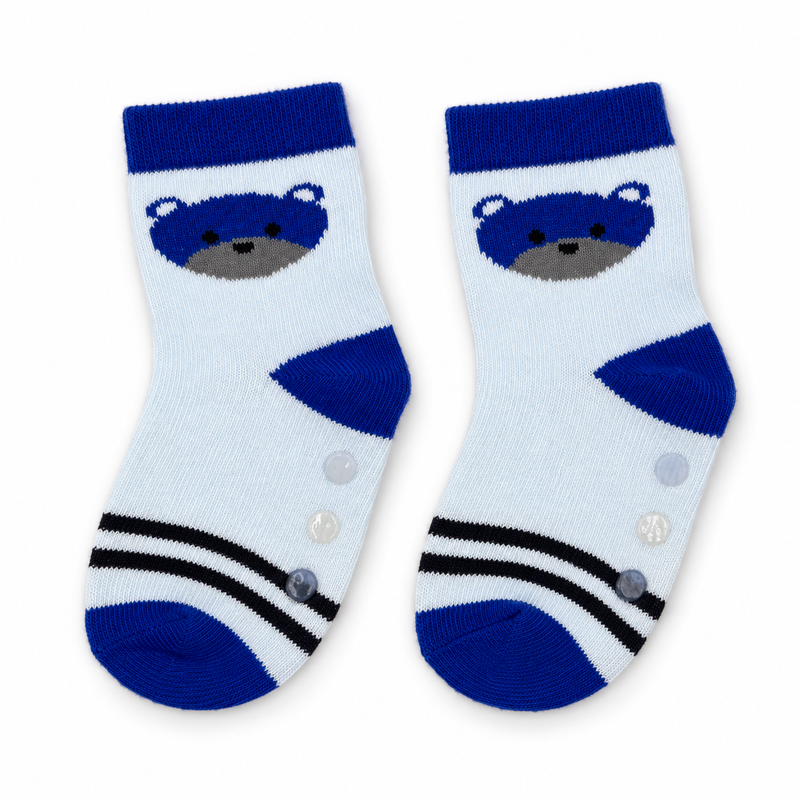 BLUE BEAR BUDDY ANTI SLIP SOCKS (6-24 MONTHS)