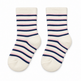 PINK NAVY CLASSIC STRIPE SOCKS (6-24 MONTHS)