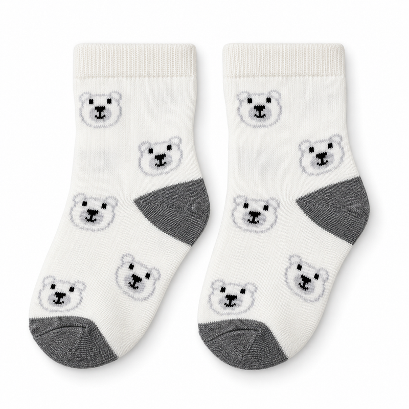 TINY BEAR FACES SOCKS (6-24 MONTHS)
