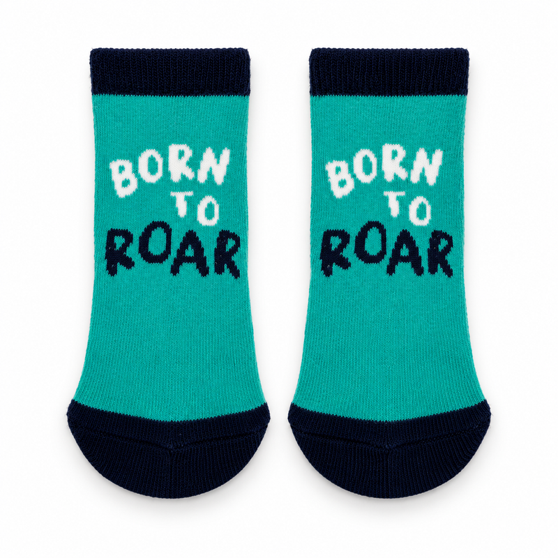 BORN TO ROAR CREW SOCKS (6-24 MONTHS)