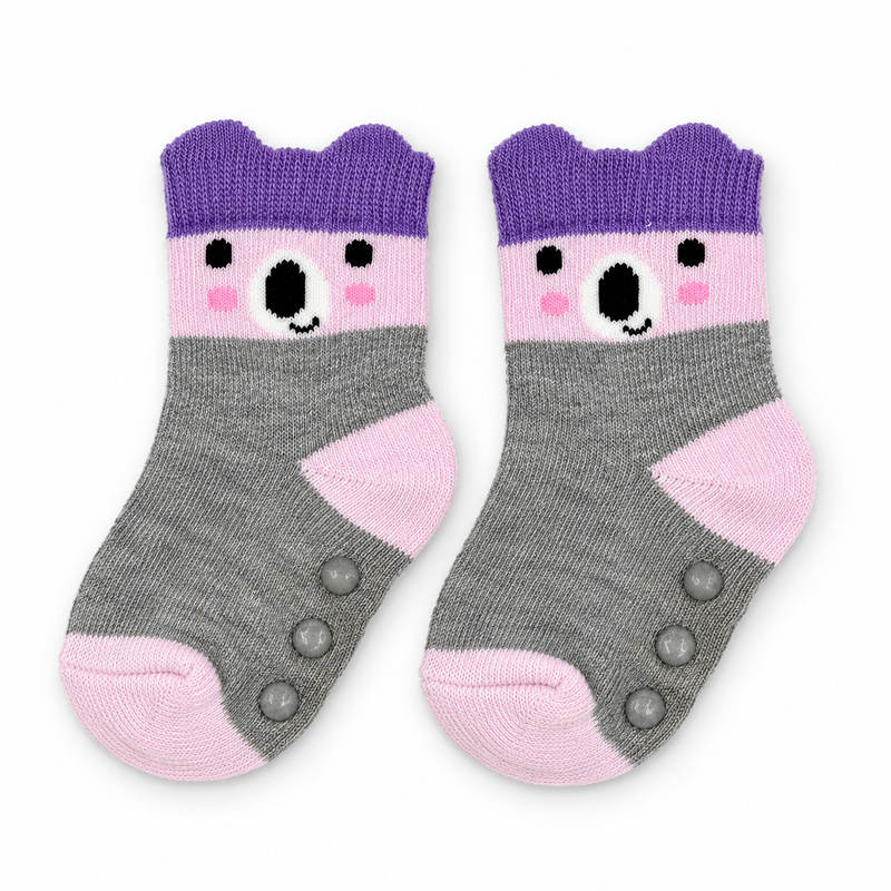 LILAC KOALA ANTI SLIP SOCKS (6-24 MONTHS)