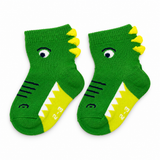 DINO SPIKE GREEN SOCKS (6-24 MONTHS)