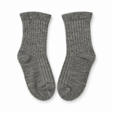 HEATHER GREY RIBBED SOCKS (6-24 MONTHS)