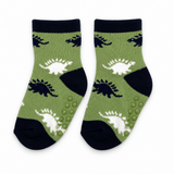 JURASSIC GREEN DINOSAUR ANTI SLIP SOCKS (6-24 MONTHS)