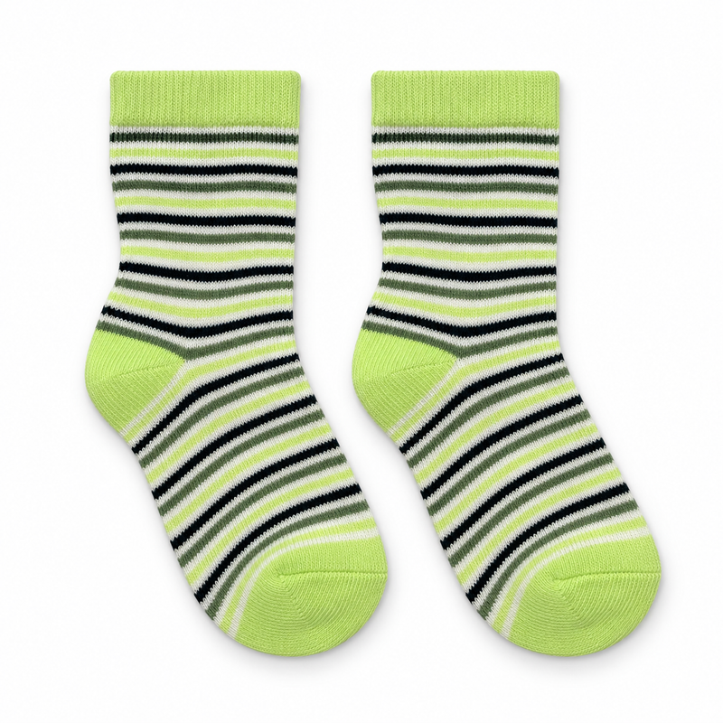 LIME LINE STRIPE SOCKS (6-24 MONTHS)