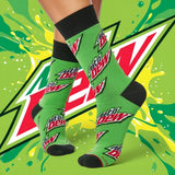 MOUNTAIN DEW "DO THE DEW" LOGO SOCKS