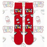 FROOT LOOPS CEREAL PATTERN CREW SOCKS