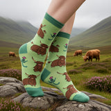 HARDY HIGHLAND COWS CREW SOCKS