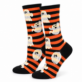 SPOOKY STRIPES CREW SOCKS